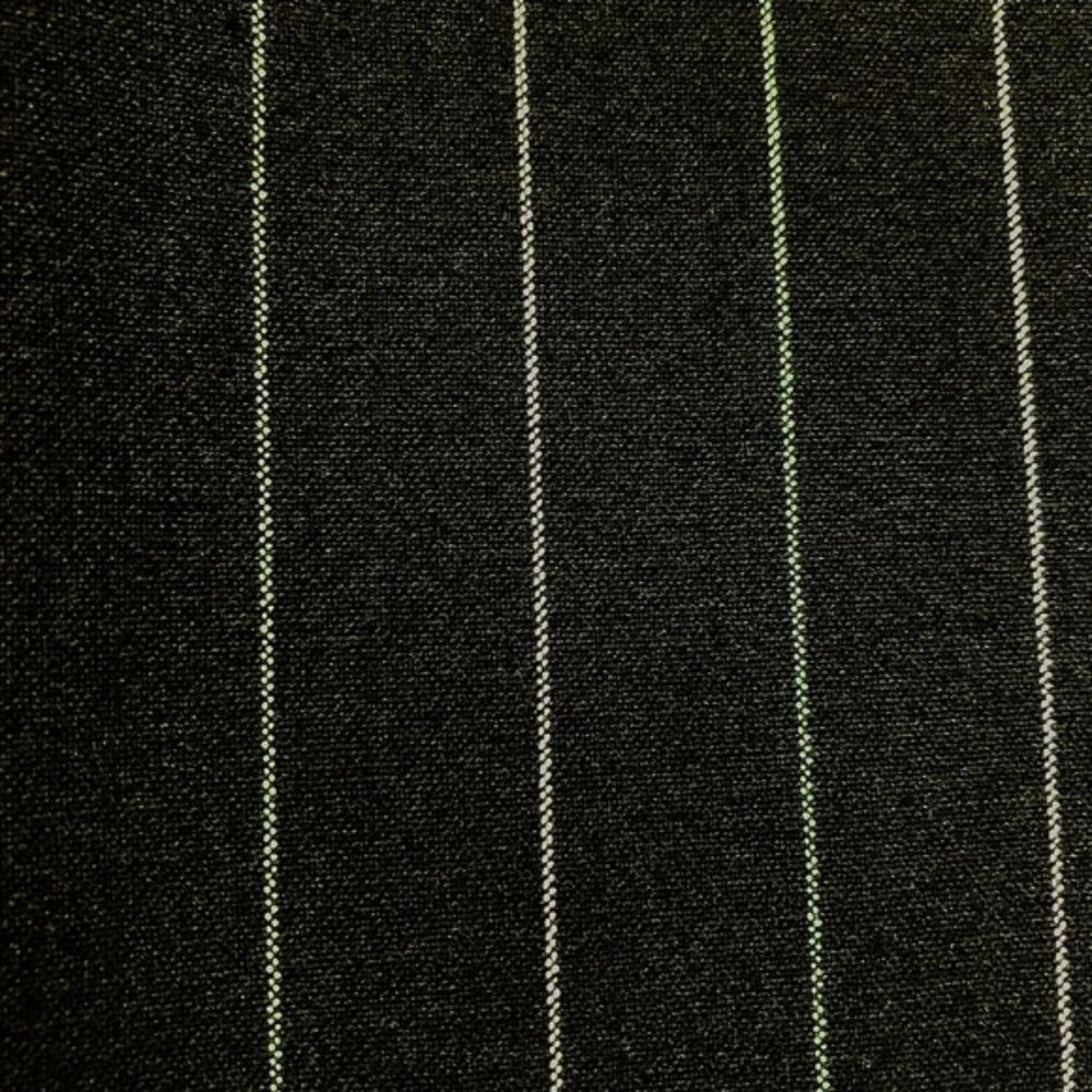 Black dress slacks with pinstripe & wide pant legs - Picture 3 of 4